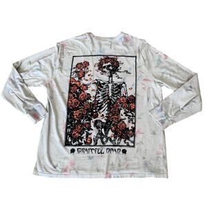 Levi’s x Grateful Dead Long Sleeve Shirt Trashed Distressed Holes Tie Dye XL